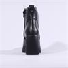 Wonders Lady Platform Bold Ankle Boot - Black Leather